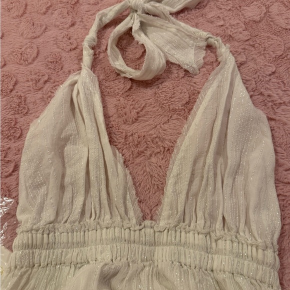 LoveShackFancy White Halter Maxi Gown - Picture 9 of 11